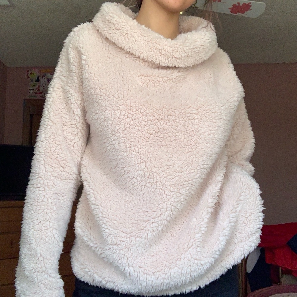 Light Pink Fluffy Sweater